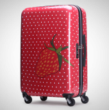 Fashion printing 20 24 28 inch trolley luggage suitcase 